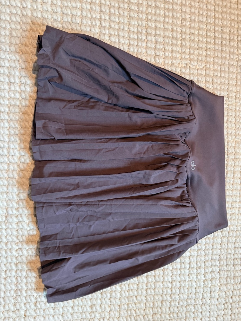 ALO Yoga Pleated Skater Skirt — Plum